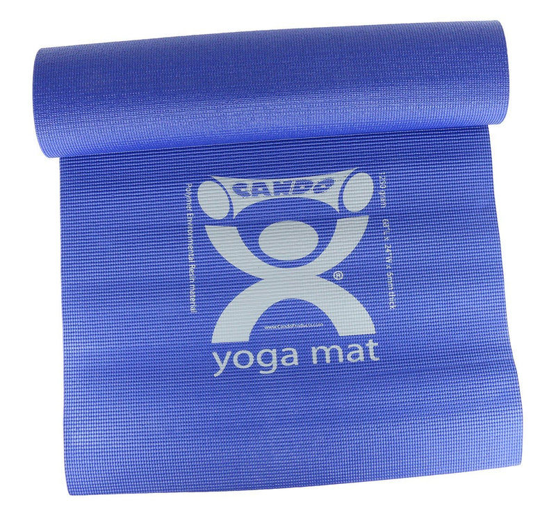 CanDo Exercise Mat - yoga mat - Blue, 68" x 24" x 0.25"